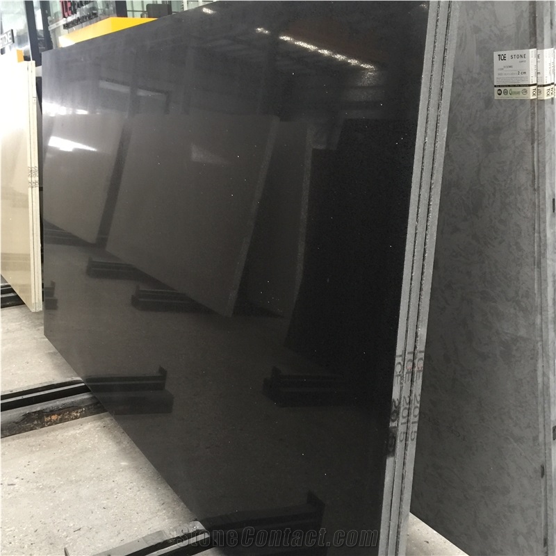 Polished Star Black Cambria Quartz Stone Slab 2015