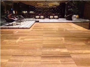 Polished Teak Wood Marble Slabs for Walling Tiles