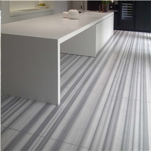 Polished Tureky Eqvator White Marble Flooring Tile