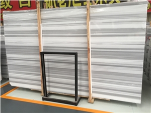 Polished Tureky Eqvator White Marble Flooring Tile