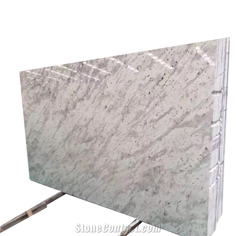 Polished White Color Andromeda Granite Slabs