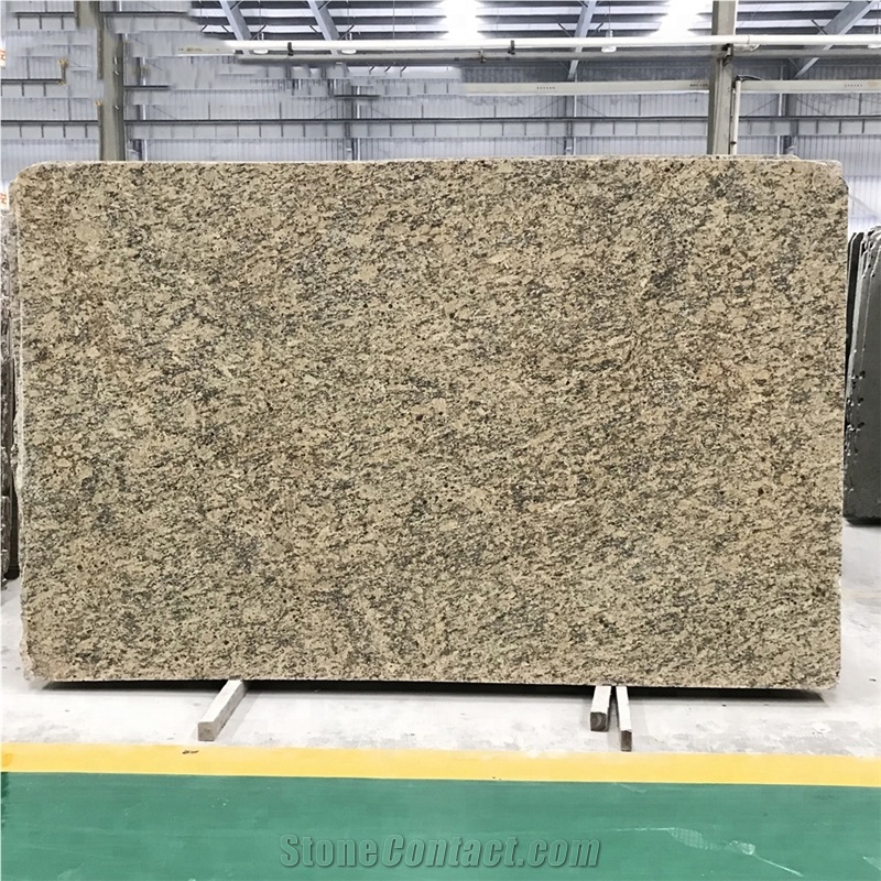 Polished Yellow Color Granite Slabs for Floor