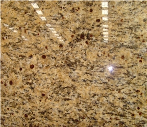 Polished Yellow Color Santa Cecilla Granite Slabs