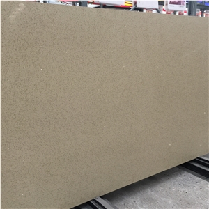 Sparkling Beige Quartz Stone Bathroom Slabs
