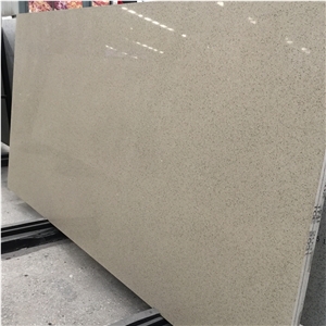 Sparkling Cream Quartz Stone Kitchen Slabs 2026