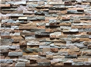 Stacked Z Culture Stone Veneer Multicolor Slate