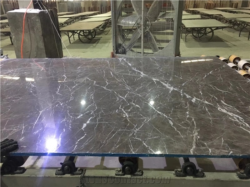 Turkey New Cyprus Grey Marble Slabs for Wall Tiles