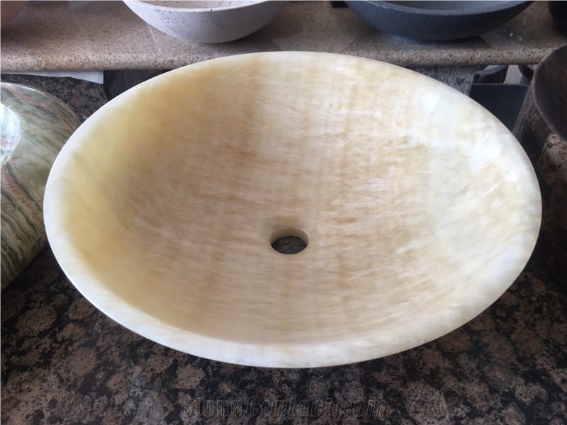 Turkey White Onyx Rectangle Kitchen Sinks Basins