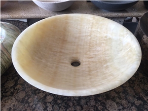 Turkey White Onyx Rectangle Kitchen Sinks Basins