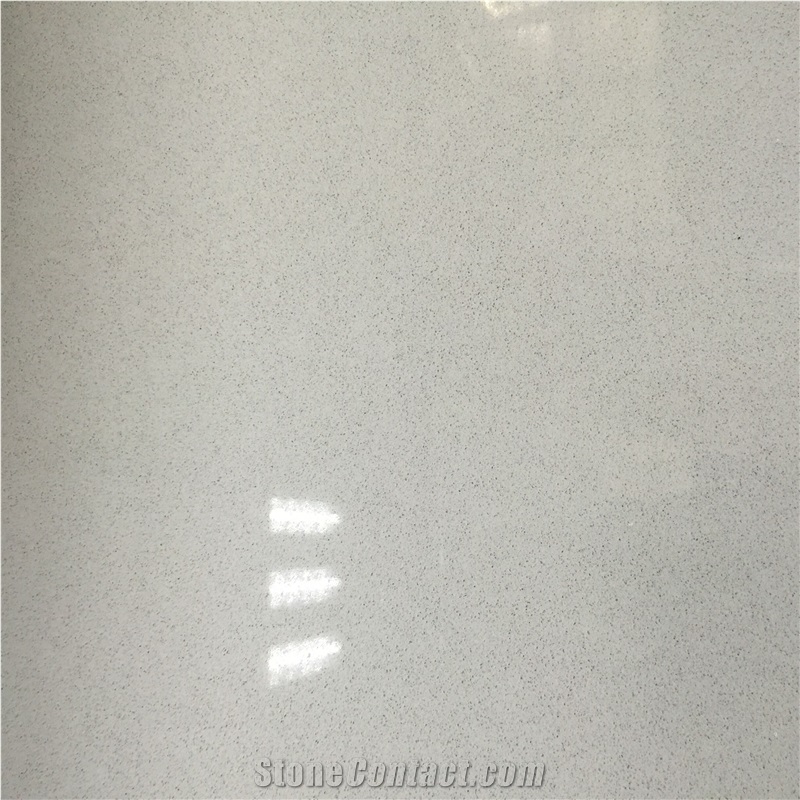 White Spot Quartz Stone Slabs for Wall Tiles 7004