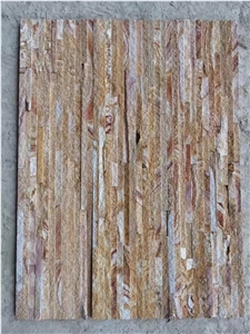 Wood Sandstone Feature Wall Culture Stone