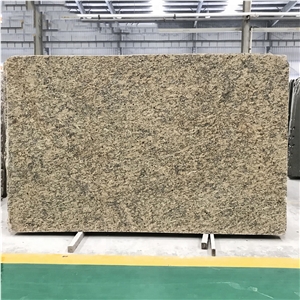 Yellow Color Dark Santa Cecilia Granite Slabs