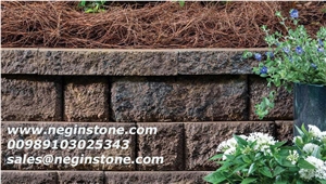 Silver Travertine Block Steps