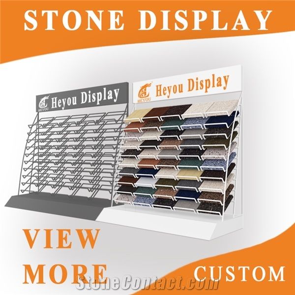 The Portable Marble Stone Wooden Display Rack