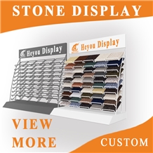 The Portable Marble Stone Wooden Display Rack