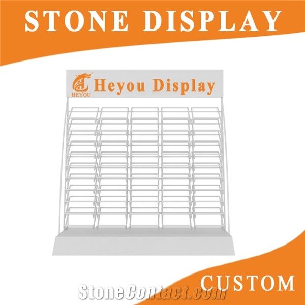 The Portable Marble Stone Wooden Display Rack