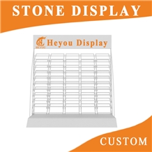 The Portable Marble Stone Wooden Display Rack