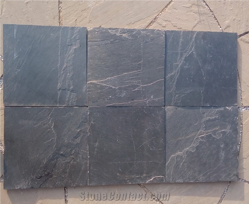 Jak Black Slate Stone Tiles