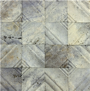 Dt03 Antep Decorative Natural Silver Travertine Stone Wall