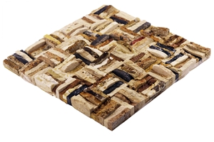 Dt07 Elazig Natural Stone Wall Mosaic Tiles
