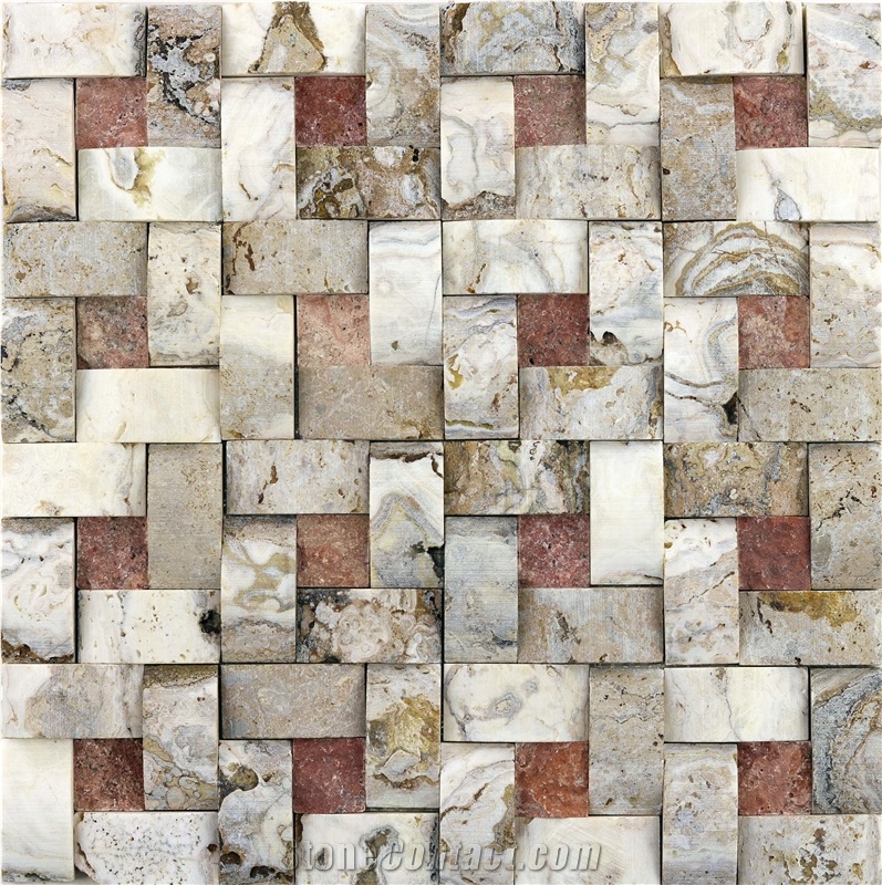 Dt11 Bayburt Decorative Natural Stone Wall Cladding Mosaic