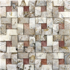 Dt11 Bayburt Decorative Natural Stone Wall Cladding Mosaic