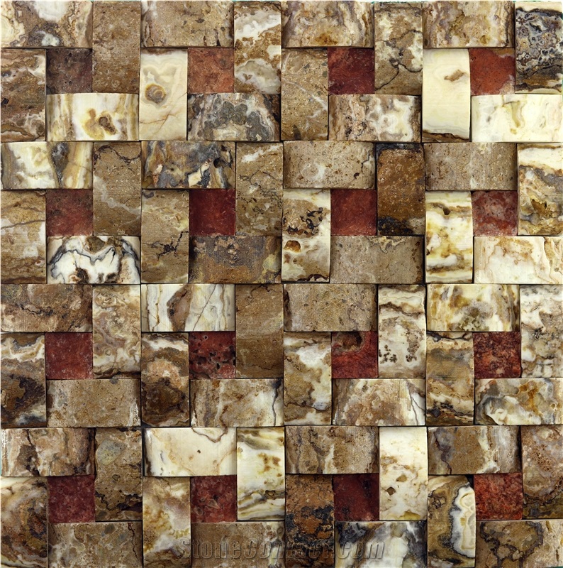 Dt11 Bayburt Decorative Natural Stone Wall Cladding Mosaic