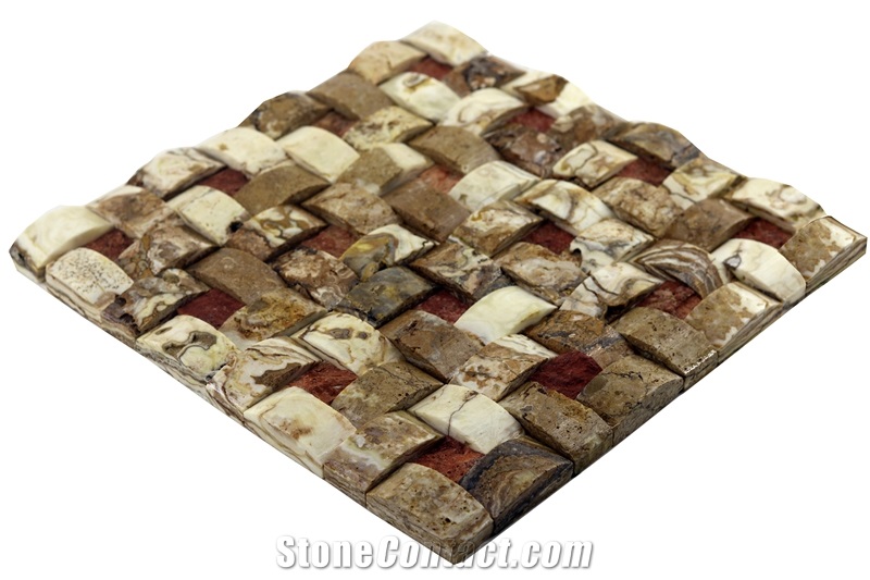 Dt11 Bayburt Decorative Natural Stone Wall Cladding Mosaic