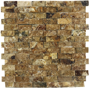 Dt18 Malatya Decorative Natural Stone Split Face Mosaic Wall Cladding