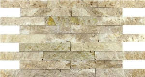 Pt15 Afyon Split Face Ivory Travertine Natural Ledge Stone Pt15 Afyon Split Face Ivory Travertine Natural Ledge Stone
