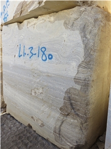 Iran Silver Travertine Block