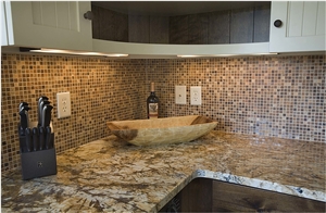 Juparana Persa Granite Kitchen Countertop Juparana Persa Granite Kitchen Countertop