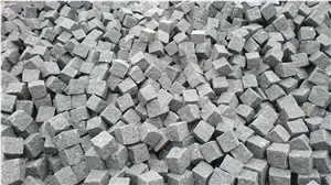 Split Thin Grey Granite Cube Split Thin Grey Granite Cube