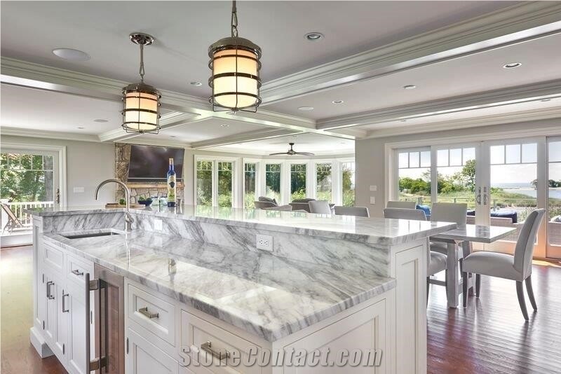 Calacatta Latte Quartzite Kitchen Countertop