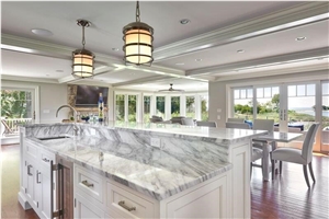 Calacatta Latte Quartzite Kitchen Countertop