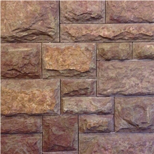 Staroladozhsky Dolomite Mushroomed Exterior Wall
