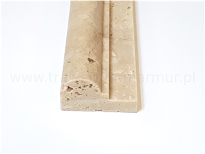Travertine Ivory Ogee 1 Moulding 4,8cm X 30,5cm