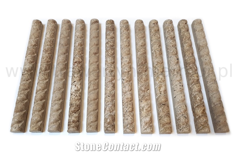 Tuscany Travertine Rope Pencil 2,5cm X 30,5cm