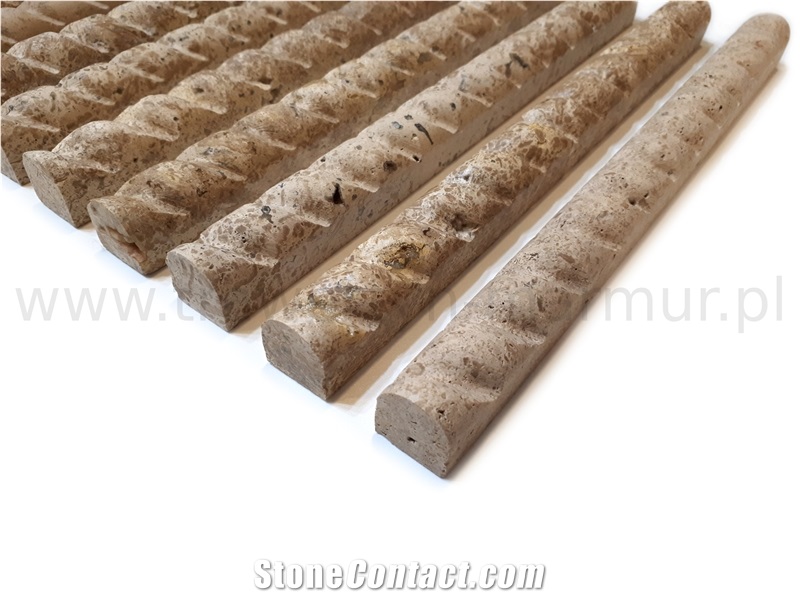 Tuscany Travertine Rope Pencil 2,5cm X 30,5cm