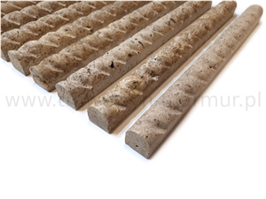 Tuscany Travertine Rope Pencil 2,5cm X 30,5cm