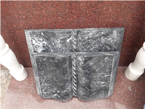 Marble Book Shape Grave Markers
