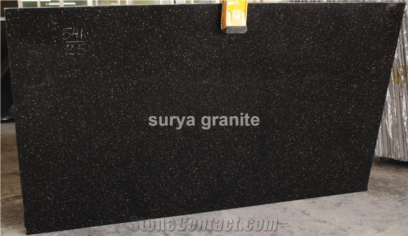 Black Galaxy Granite Slabs