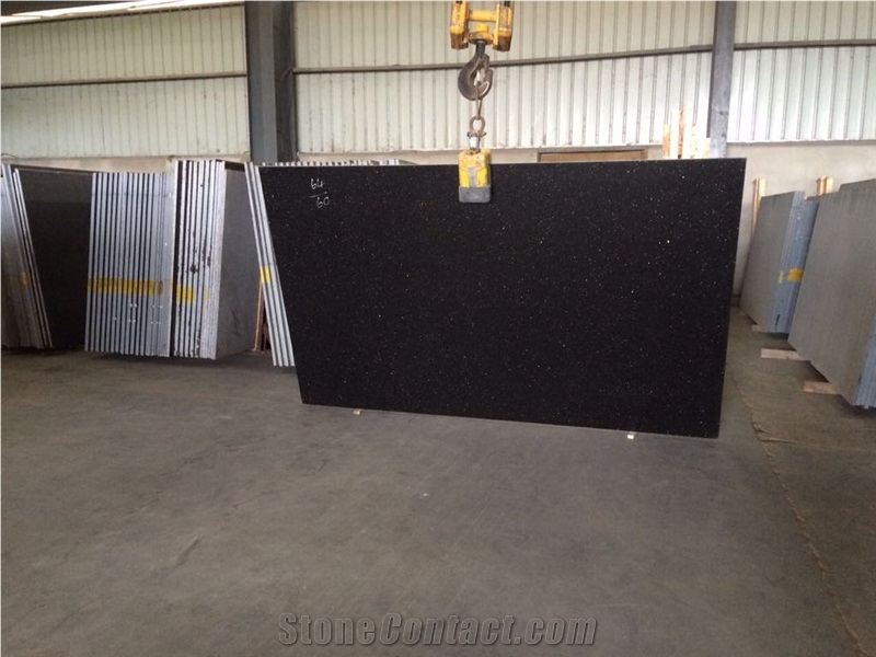 Black Galaxy Granite Slabs