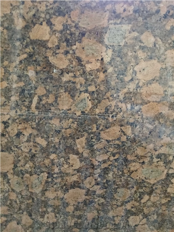 Golden Diamond Grain Granite Slab Tile Cut to Size