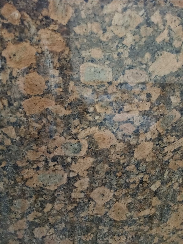 Golden Diamond Grain Granite Slab Tile Cut to Size