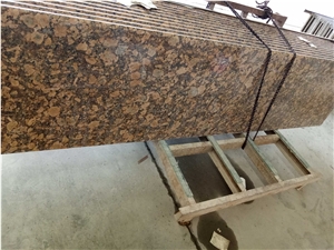 Golden Diamond Grain Granite Slab Tile Cut to Size