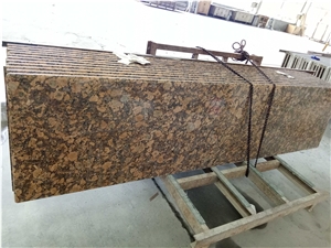 Golden Diamond Grain Granite Slab Tile Cut to Size