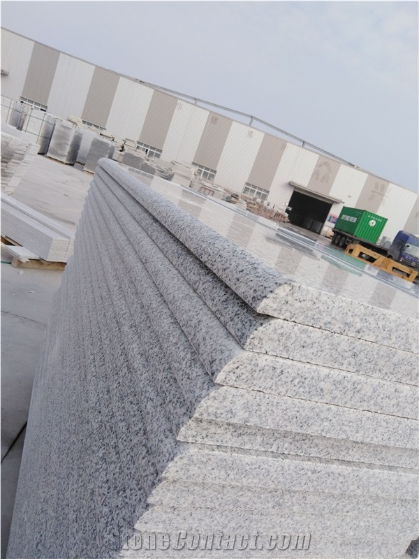 G603 Grey Granite Stairs, Half Bullnose Stairs