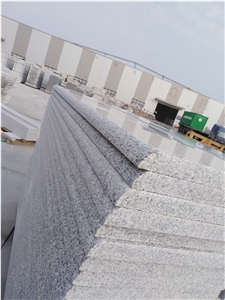 G603 Grey Granite Stairs, Half Bullnose Stairs