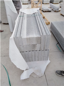 G603 Grey Granite Stairs, Half Bullnose Stairs